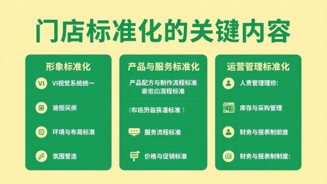 門店標準化的關鍵內容