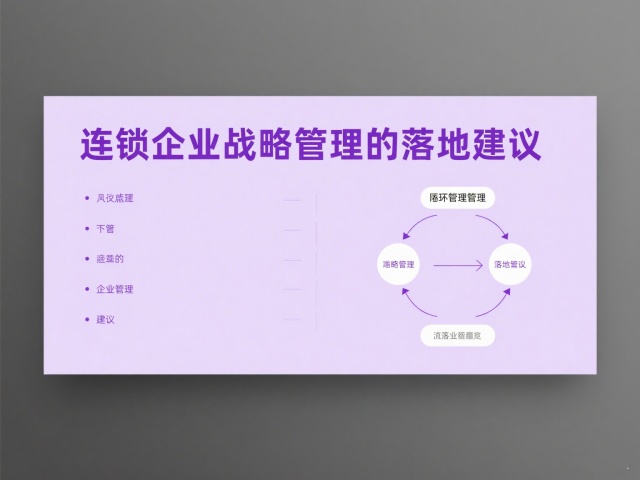 連鎖企業(yè)戰(zhàn)略管理的落地建議