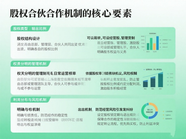 股權(quán)合伙合作機(jī)制的核心要素