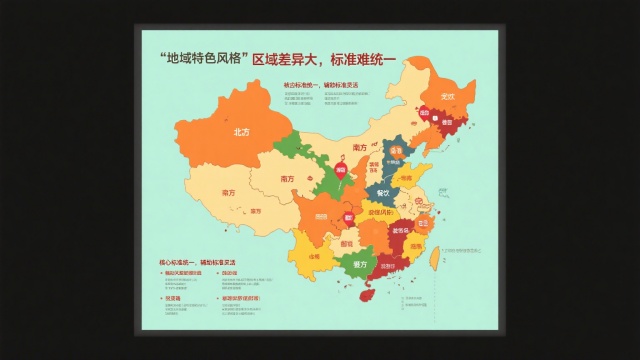 區(qū)域差異大，標(biāo)準(zhǔn)難以“一刀切”示意圖