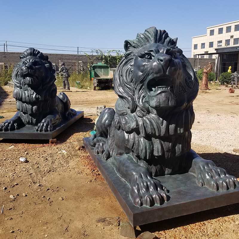 匯豐銅獅子，銅匯豐獅子，銅雕塑廠家，銅獅子廠家